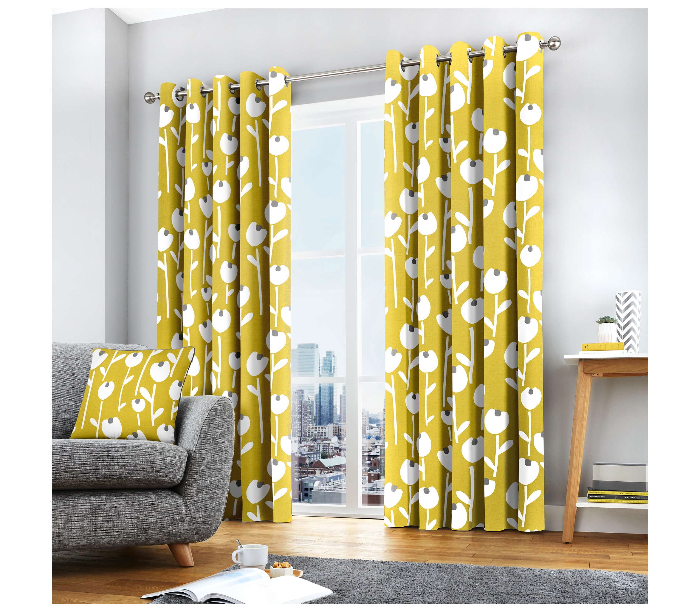 Alabar Ochre Curtains J Rosenthal & Son