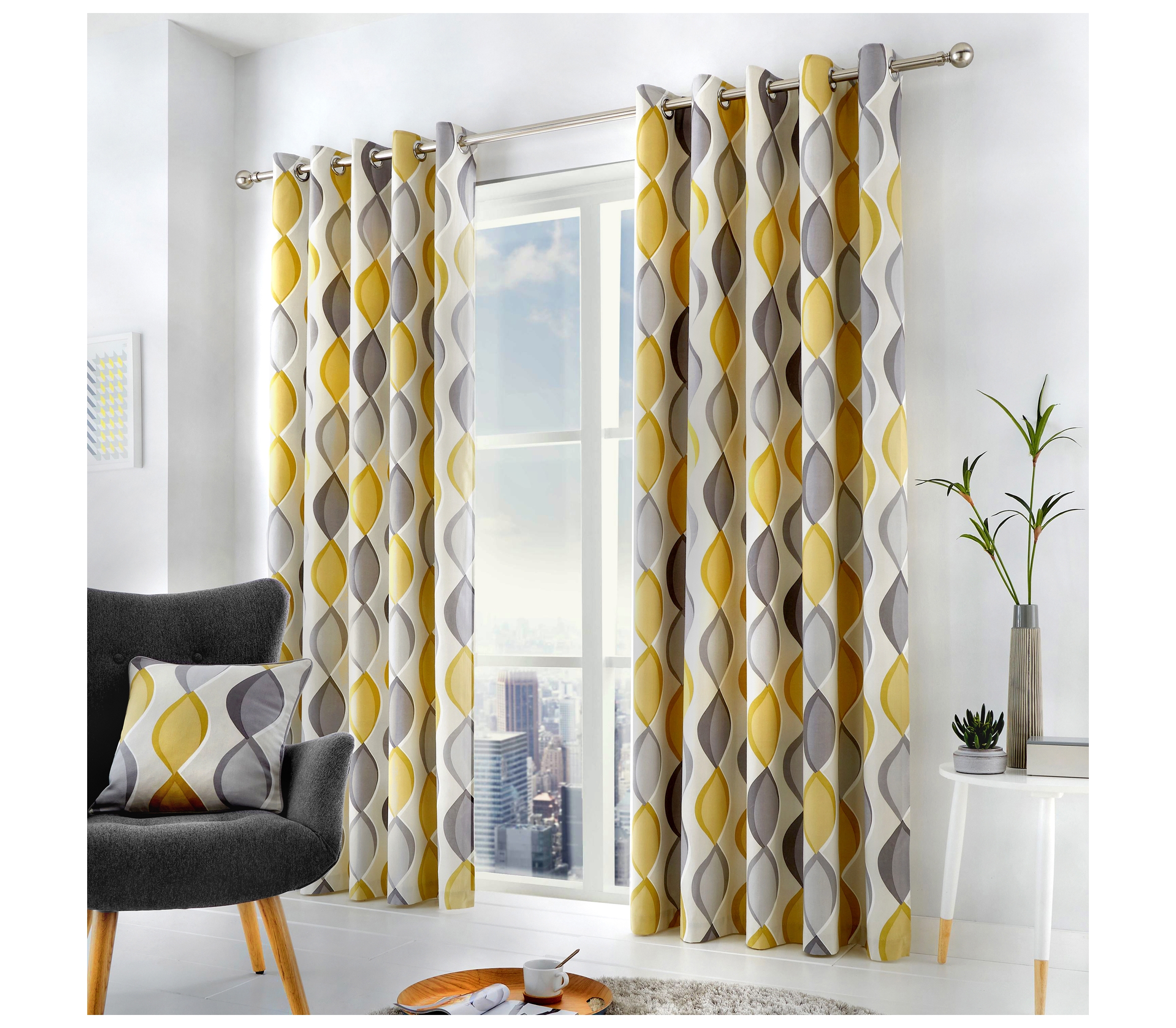Lennox Grey Curtains J Rosenthal Son