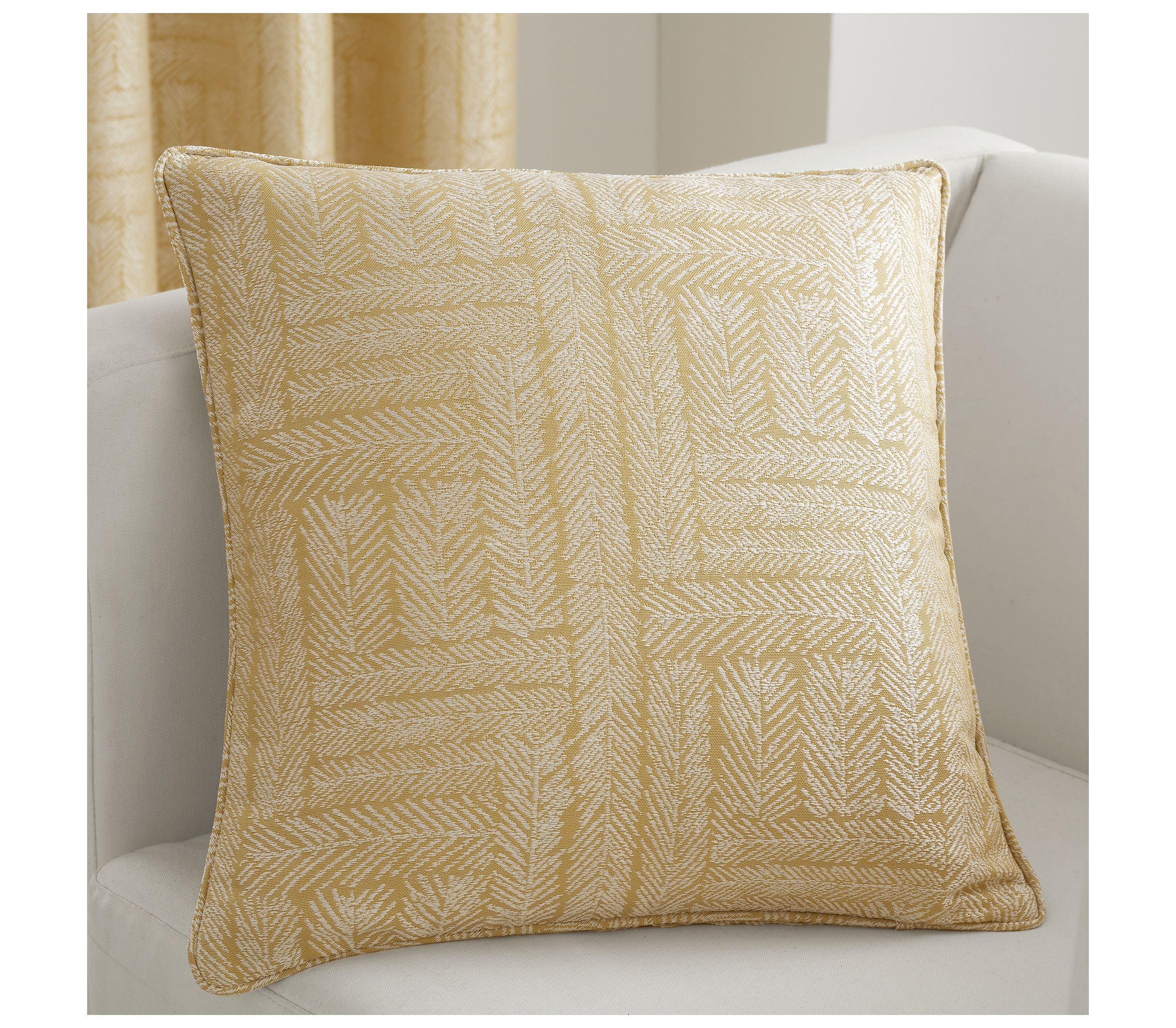 Curtina Lowe Ochre Cushion Cover J Rosenthal & Son