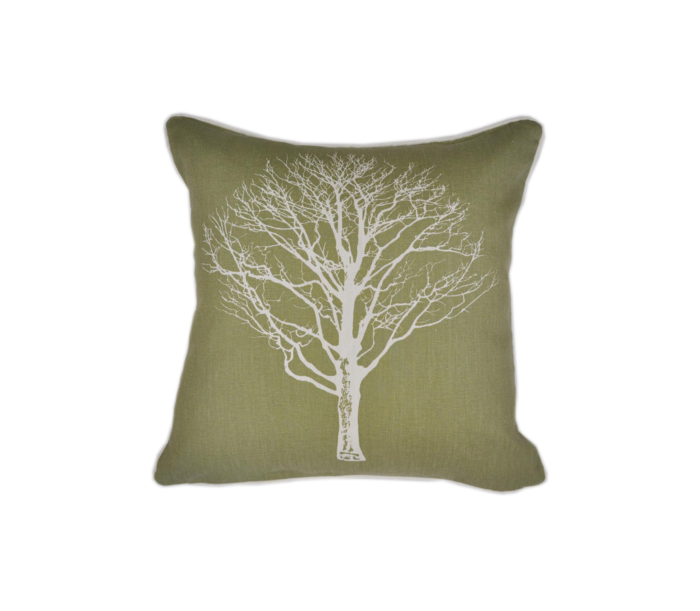 Woodland Trees Green Cushion Cover J Rosenthal & Son