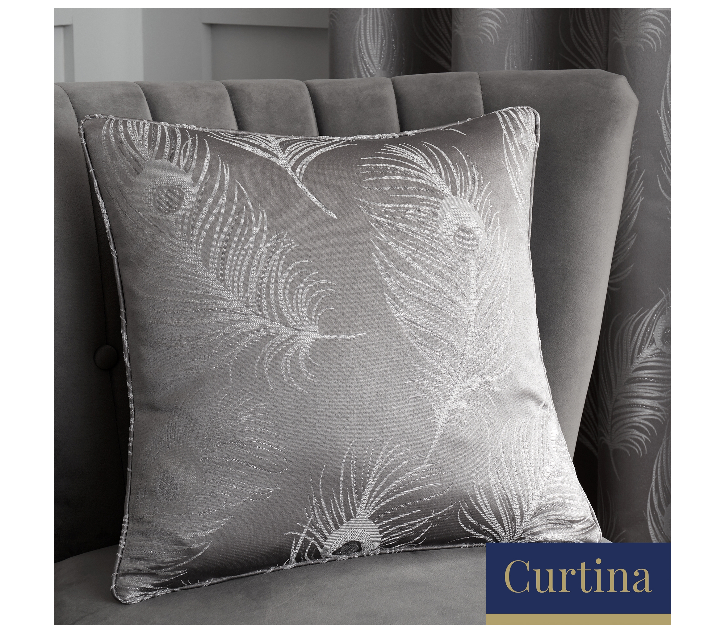 Curtina Feather Natural Filled Cushion J Rosenthal & Son